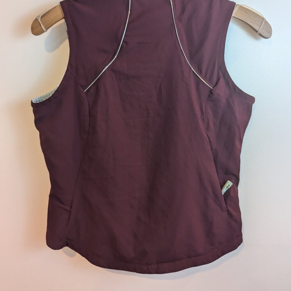 REI Women's Burgundy Sleeveless Vest - Picture 4 of 6